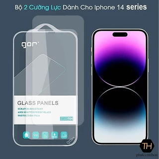 Cường lực màn hình Gor cho iPhone 14 Pro Max/ 14 Pro/ 14 Plus /14/ 13 Pro Max/ 13 Pro 9H Trong Suốt ( Hộp 2 Miếng )