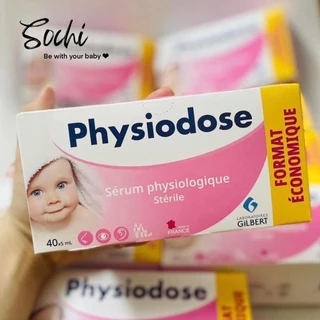 Nước muối sinh lý hồng Gifrer/Physiodone (Pháp) vệ sinh cho bé (40 tép) date xa