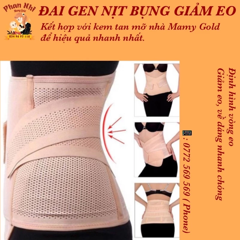 GEN ĐỊNH HÌNH GIẢM EO • Loại Cao Cấp •Mamy Gold