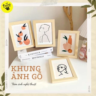 khung ảnh gỗ mix mẫu cực xinh