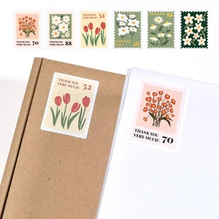 Sticker Nhãn Dán Tem Cảm Ơn Thank You Stamp H-204 (Bán Lẻ 1 Tấm)