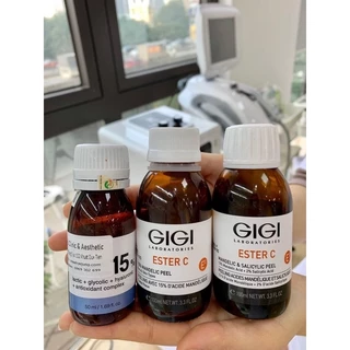 Peel làm sáng và căng bóng da GiGi Ester C Mandelic 15% / Mandelic 13% & Salicylic 2%