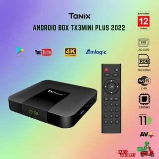 Android tivi box TX3 mini Plus 2022 Android ATV 11 Ram 2G, bộ nhớ trong 16G CPU Amlogic S902W2, USB 3.0