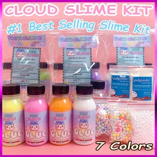 Bộ Kit Mini làm Slime Mây Cao Cấp - Kit làm Slime Mây Đủ Màu Gía Rẻ Nhất (Có hướng dẫn đầy đủ)