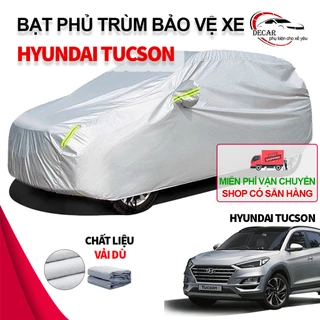 [HYUNDAI TUCSON] Bạt phủ xe ô tô 3 lớp thông minh, chất liệu vải dù oxford cao cấp, áo trùm bảo vệ xe Hyundai Tucson