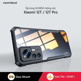 Ốp lưng XUNDD Xiaomi 12T / 12T Pro Mặt lưng trong suốt, Viền TPU, Chống sốc