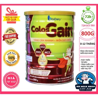 Thùng 12 hộp Sữa Colosgain Colos Gain 0+ 1+ 800g