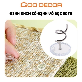 Set 5 đinh ghim xoắn cố định vỏ bọc ghế sofa, ga giường có thể tái sử dụng - GOO Decor