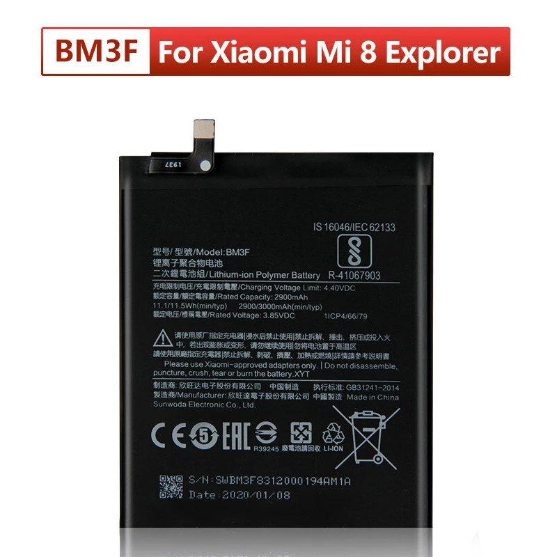 Pin Xiaomi BM3F - Xiaomi Mi 8 Pro / Xiaomi Mi 8 Explorer Hàng zin nhập khẩu bảo hành 1 đổi 1