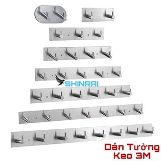 ( Dán Tường Keo 3M + Lỗ Khoan ) Móc Treo Quần Áo , Móc Treo Đồ Hình Nấm INOX SUS304 Xước Mờ Cao Cấp