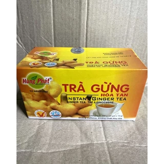 Trà Gừng Hòa Tan HÙNG PHÁT Hộp 200g (20 gói x 10g)