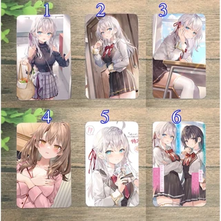 Ảnh thẻ in hình card ảnh bo góc Light Novel Arya-san bàn bên thi thoảng lại thả thính tôi bằng tiếng nga 5x8cm