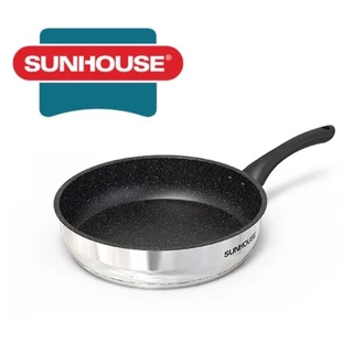 Chảo Inox 5 đáy chống dính Sunhouse 20cm / 24cm / 26 - sử dụng bếp từ