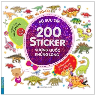 Sách Bộ Sưu Tập 200 Sticker - Vương Quốc Khủng Long (Tái Bản 2022)
