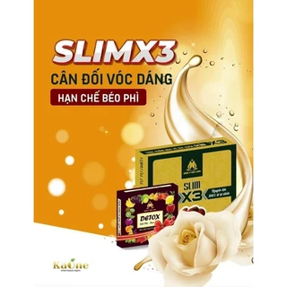 Slim X3 Giảm Cân Chính Hãng + QUÀ TẶNG 15viên DETOX Giảm Cân - ĐỐT MỠ BAN ĐÊM