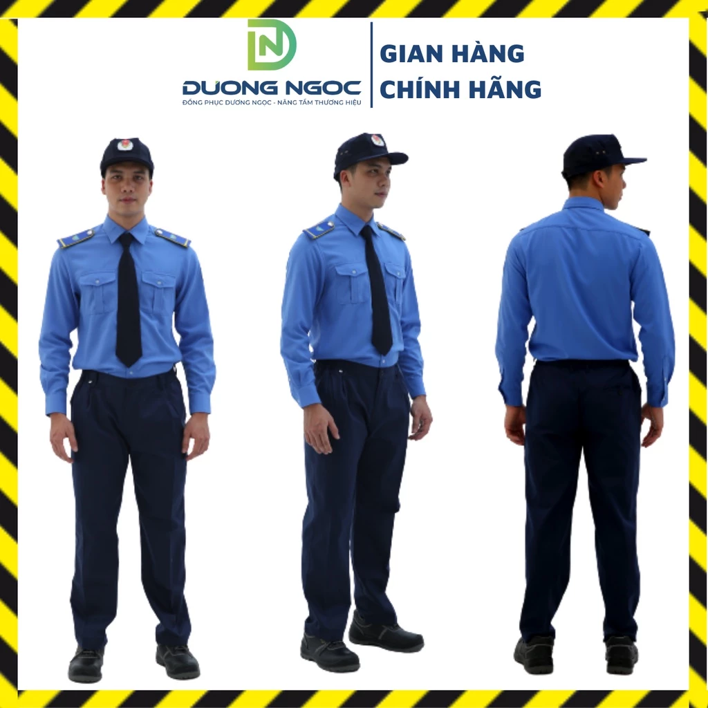Bộ Quần Áo Đồng Phục Bảo Vệ Tay Dài Cao Cấp Theo Thông Tư Loại Đẹp Vải Kate Mỹ Đủ Size BV01 (Không Kèm Phụ Kiện)