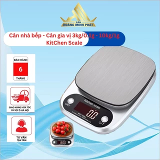 Cân Nhà Bếp Kitchen Scale 3kg/0.1g - 10kg/1g. Cân Tiểu Ly Gia Vị. Màn Hình LCD Độ Chính Xác Cao [ CÂN HOÀNG MINH PHÁT ]