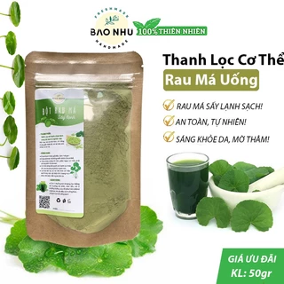 [50gr] Bột Rau Má Sấy Lạnh - Nguyên Chất, Lọc Bã, Thơm Ngon