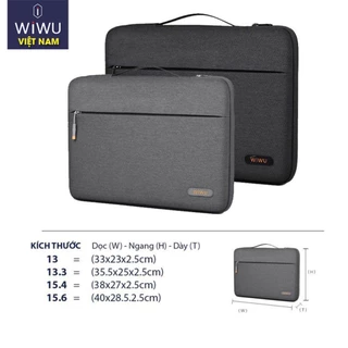 Túi Chống Sốc Pilot Laptop Sleeve wiwu thời thượng Siêu Đẹp Cho Macbook, Laptop 13 - 16 inch hàng chính hãng nhập khẩu