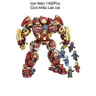 Đồ chơi Xếp hình Hulkbuster Iron man 1450pcs, lắp ráp mô hình robot hulkbuster iron man người sắt