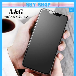 Cường Lực Chống Vân Tay Iphone 15 ProMax 11 Pro Max 12 Pro Max 13 Pro Max 14 Pro Max Xs Max X Xr 7 Plus 8 Plus - Nhám AG