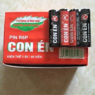 Vỉ 4 Viên Pin Tiểu AA Con Én Màu Đỏ