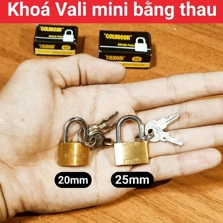 Ổ khoá mini vali loại tốt bằng thau kích thước 20mm,25mm,30mm