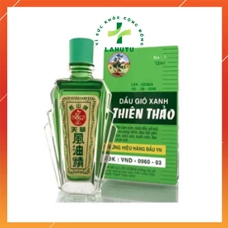 Dầu gió xanh Thiên thảo chai dẹt 12ml LAHUTU