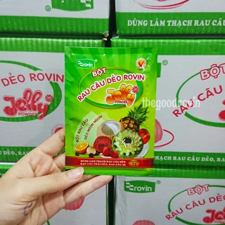 Bột Rau Câu Dẻo Rovin làm Thạch, Rau Câu, Miến, Bánh Cuốn Keto, Low Carb (Hộp 12 gói x 10g)