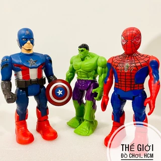 [HOT- CỬ ĐỘNG] Đồ chơi siêu anh hùng Marvel Hulk Người khổng lồ xanh, Spider man Người nhện, Captain American Đội trưởng