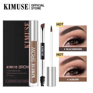 Gel Kẻ Lông Mày Không Trôi KIMUSE Waterproof Long-Lasting Eyebrow Gel (Kèm Cọ)