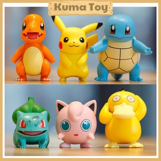 Mô hình Pokemon Pikachu, Bulbasaur, Squirtle, Charmander, Psyduck cao 8cm siêu đẹp cute[Hàng chất lượng cao]