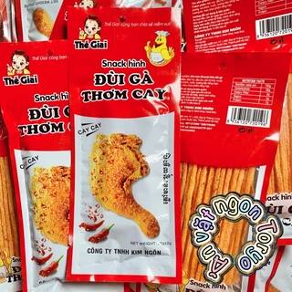 Snack hình đùi gà thơm cay - ăn vặt tuổi thơ cổng trường (gói 24g)