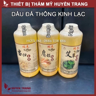 Dầu Massage Đả Thông Kinh Lạc Trong Spa Đông Y: Gừng, Ngải Cứu, Sâm - Thẩm Mỹ Huyền Trang NANOCEE