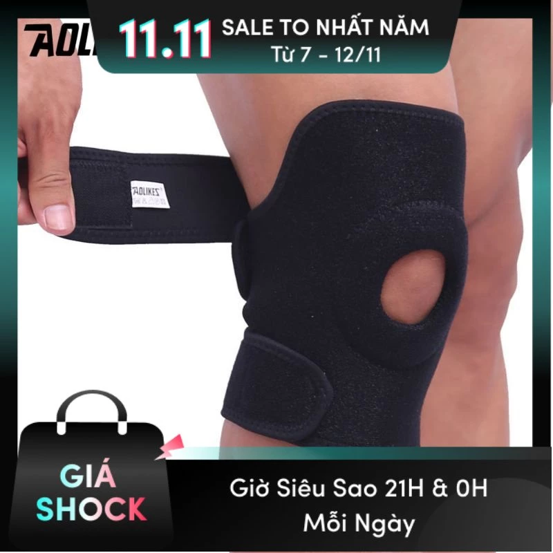 Băng bảo vệ đầu gối đa năng Aolikes 7616 chính hãng