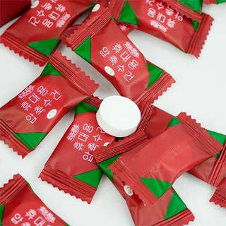Túi 20 Khăn giấy nén Hàn Quốc thiết kế hình viên kẹo đa năng tiện lợi khi du lịch