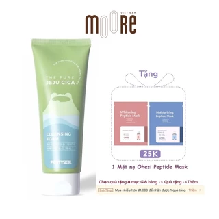 Sữa rửa mặt rau má Pretty Skin The Pure Jeju Cica Cleansing Foam 150ml