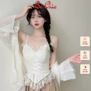 Áo bra công chúa rút dây B1213 - Áo bra ren 2 dây điệu đà tiểu thư sang chảnh - Áo nữ BC_CHIC LINGERIE