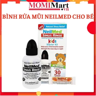 BỘ BÌNH RỬA MŨI NEILMED TRẺ EM 120ml DÀNH CHO EM BÉ (1 bình + 30 gói Muối)