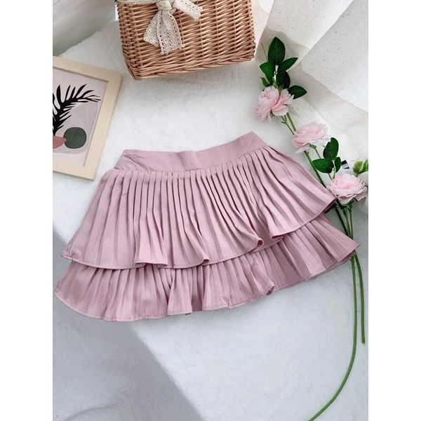 CHÂN VÁY 2TẦNG kèm quần ( ảnh thật 100%)