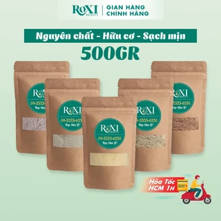 Bột Tắm Trắng Da Organic Handmade [500GR] Tắm Trắng Body, Đắt Mặt Nạ Dưỡng Da Sạch Mịn Nguyên Chất 100%  - ROXI Beauty