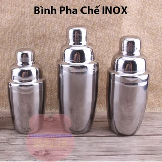 Bình lắc Shaker pha chế cocktail chất liệu inox (350 - 550 - 750 ml)