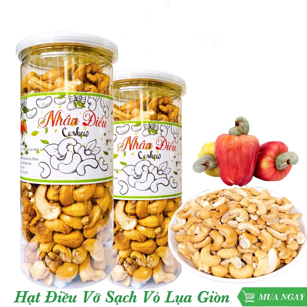 1 kg hạt điều rang muối sạch vỏ loại 1