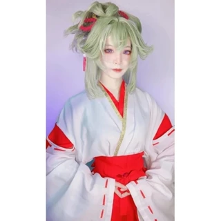 Trang phục Miko - vu nữ nhật bản  cosplay / halloween / Genshin [ Có sẵn]