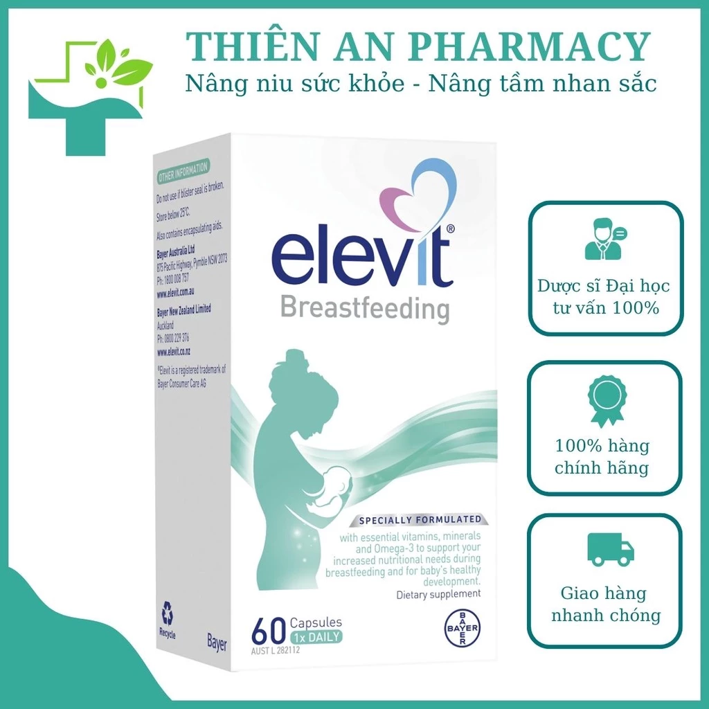 Elevit bú sau sinh Elevit Breastfeeding 60 viên