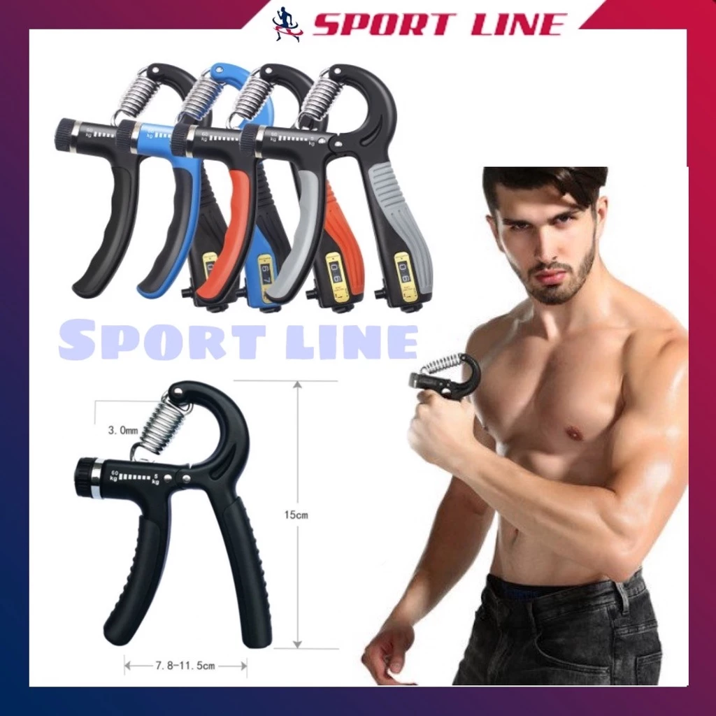 Kìm Bóp Kìm Tập Tay Tập GYM Tại Nhà Đến Số Tự Động Chiều Chỉnh Lực Từ 5-60kg