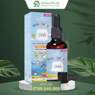 [Date 10/2025] DHA Drops Natures Aid Mini Drops dạng nhỏ giọt cho bé từ 3 tháng 50ml  Anh