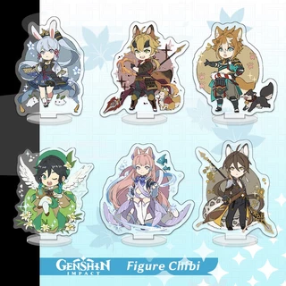 [10 CM] Mô hình standee Genshin Impact game anime chibi nhân vật Xiao Venti Albedo Kazuha Qiqi Zhongli cao cấp giá rẻ