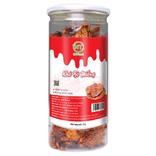 Khô bò miếng tỏi ớt NTFood hủ Pet 300 gram - Nhất Tín Food