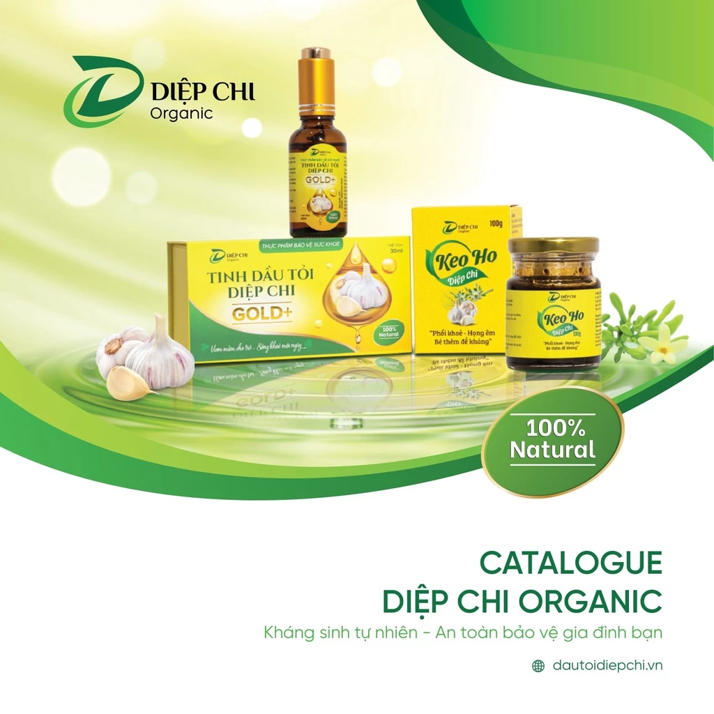 Tinh Dầu Tỏi DIỆP CHI Gold+ Giúp Bé Giảm Hắt Hơi Sổ Mũi Và Tăng Sức Đề Kháng - Chai 30ml